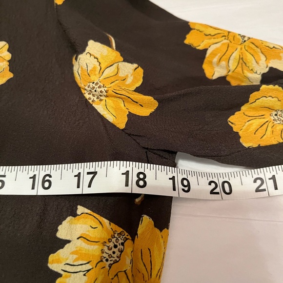 NWOT Madewell size S Button front tier dress in fall flowers - Picture 8 of 12